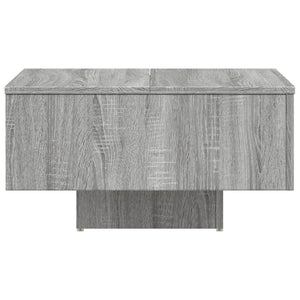 Τραπεζάκι Σαλονιού Γκρι Sonoma 60x60x31,5 εκ. από Επεξεργ. Ξύλο