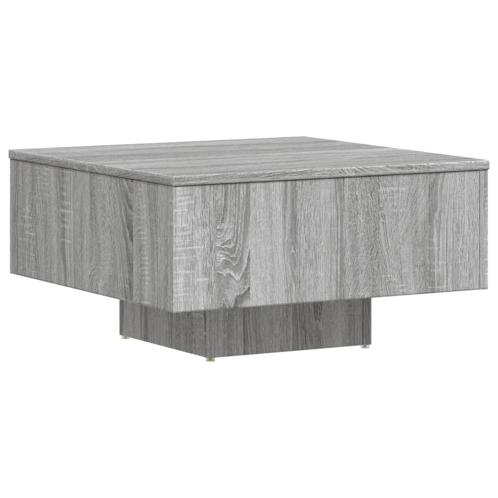 Τραπεζάκι Σαλονιού Γκρι Sonoma 60x60x31,5 εκ. από Επεξεργ. Ξύλο