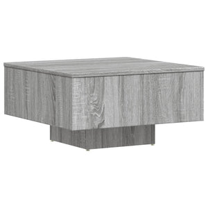Τραπεζάκι Σαλονιού Γκρι Sonoma 60x60x31,5 εκ. από Επεξεργ. Ξύλο