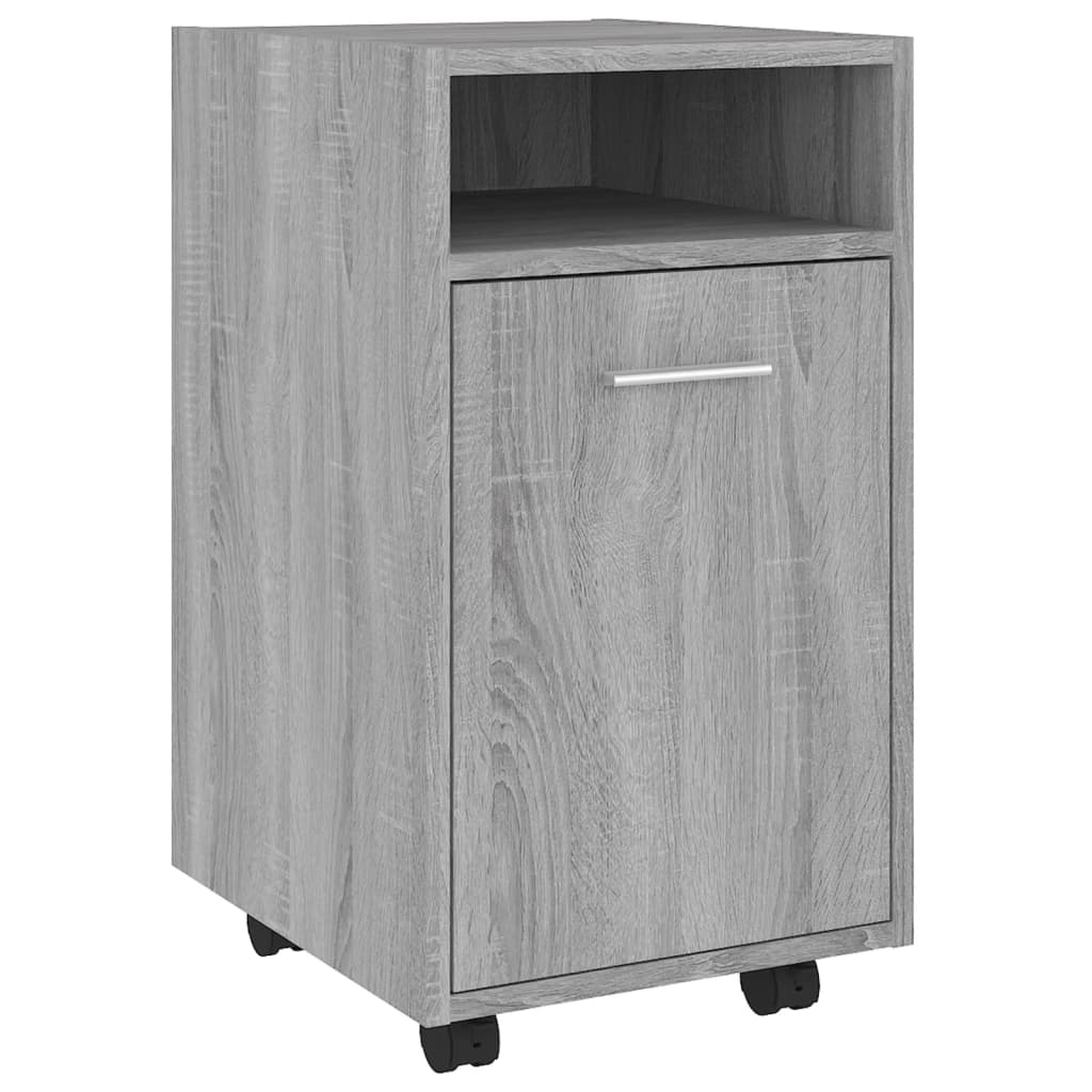 Ντουλάπι με Ροδάκια Γκρι Sonoma 33x38x60 εκ. Επεξεργασμένο ξύλο