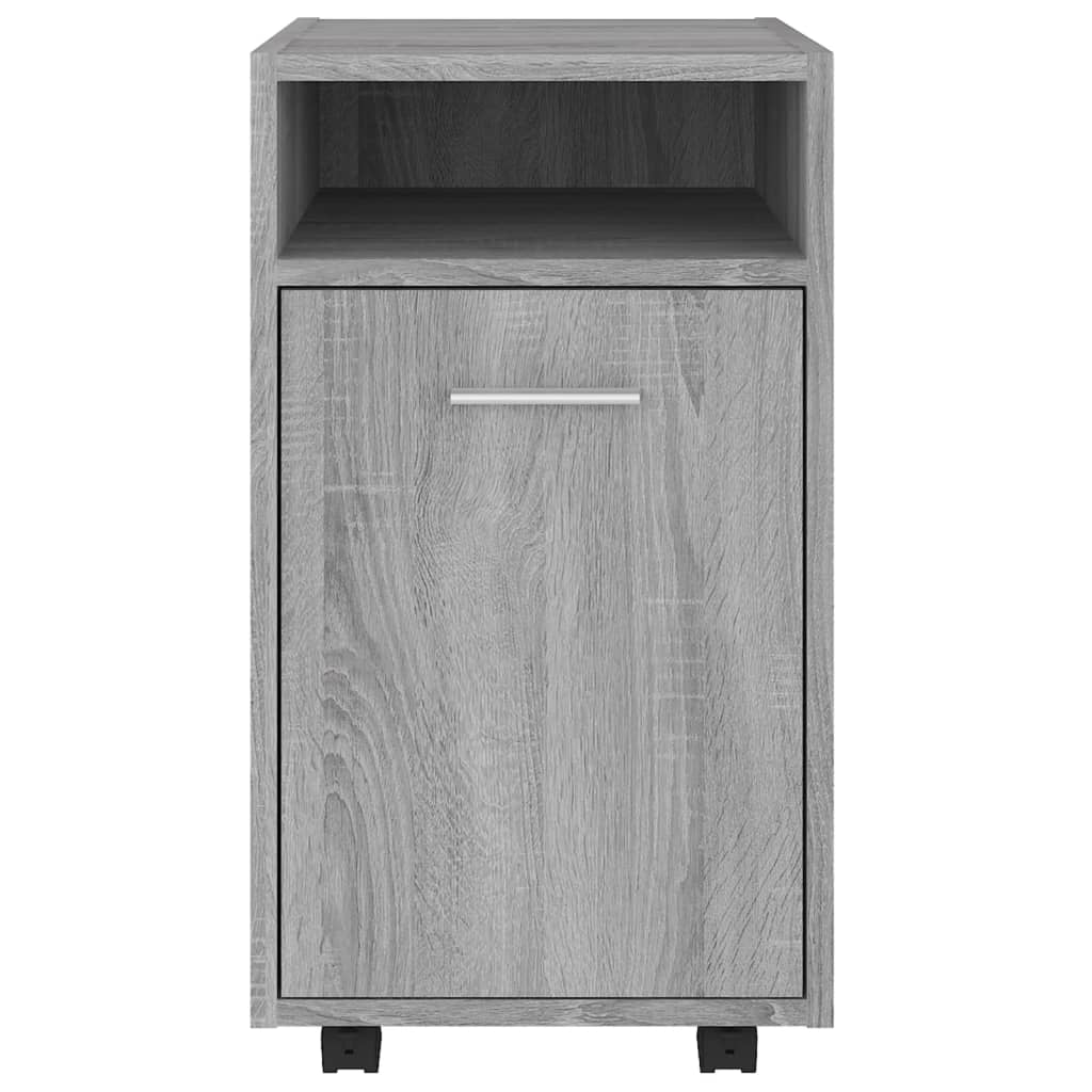 Ντουλάπι με Ροδάκια Γκρι Sonoma 33x38x60 εκ. Επεξεργασμένο ξύλο