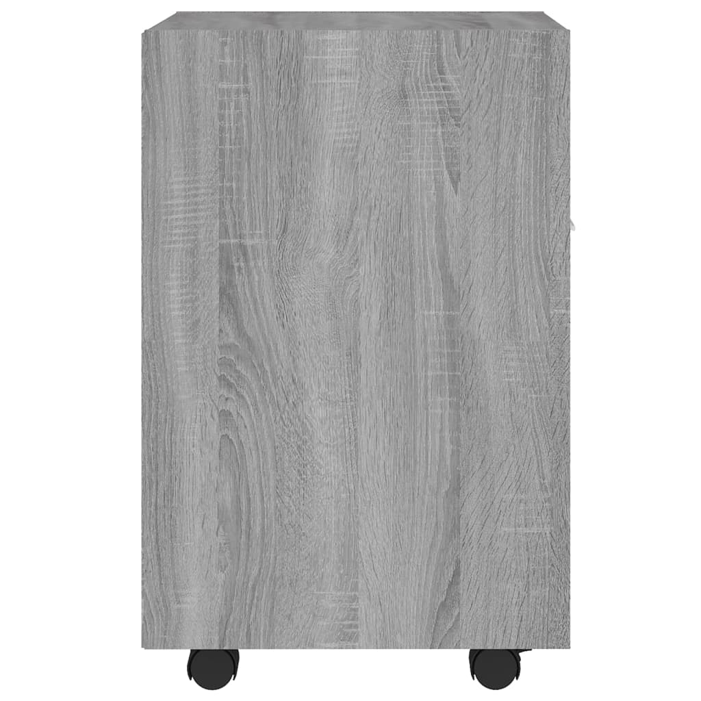 Ντουλάπι με Ροδάκια Γκρι Sonoma 33x38x60 εκ. Επεξεργασμένο ξύλο