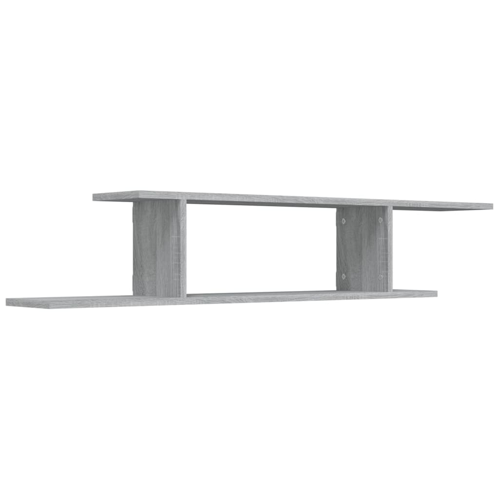 Ράφι Τηλεόρασης Γκρι Sonoma 125x18x23 εκ. Επεξεργασμένο Ξύλο - Pakobazaar