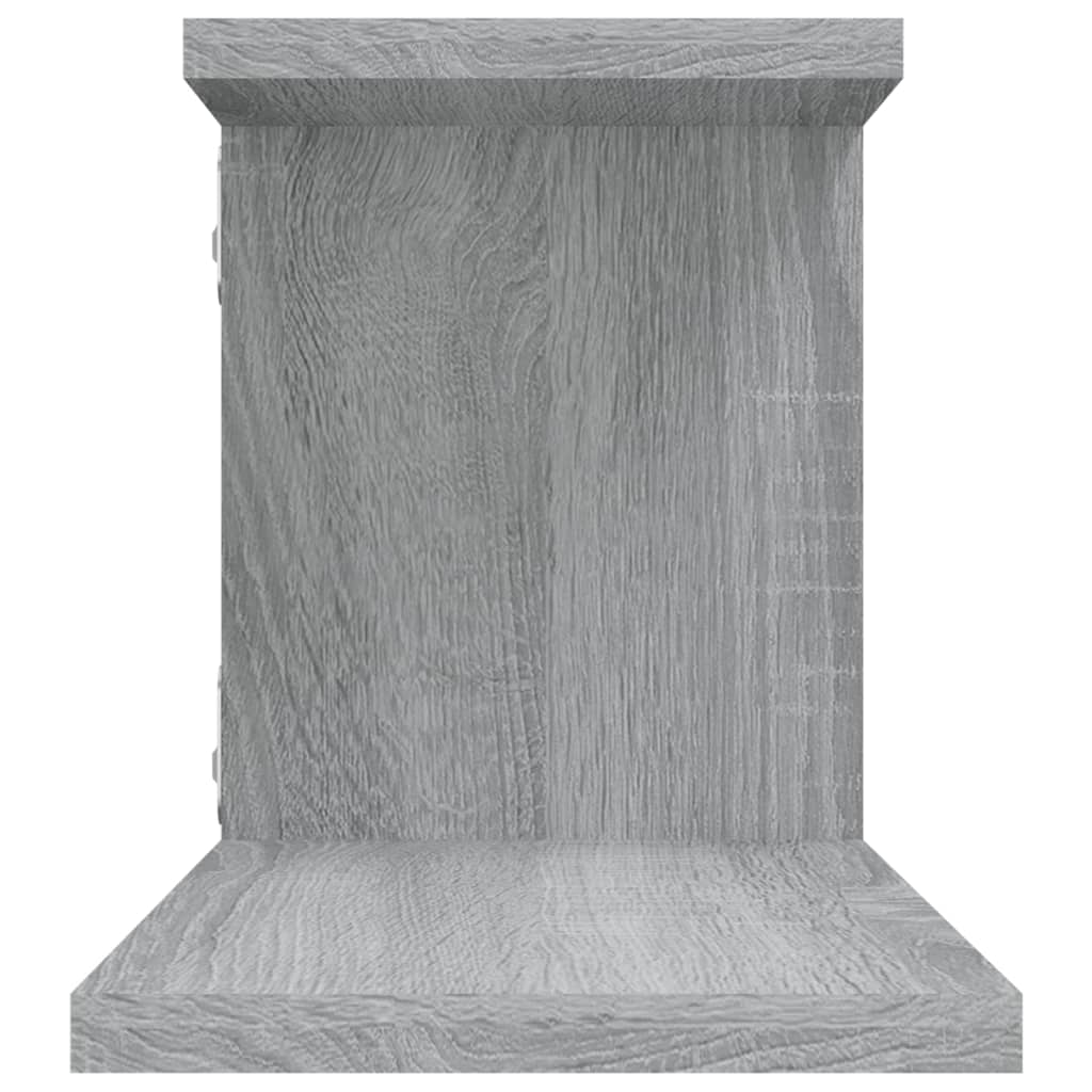 Ράφι Τηλεόρασης Γκρι Sonoma 125x18x23 εκ. Επεξεργασμένο Ξύλο - Pakobazaar