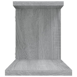Ράφι Τηλεόρασης Γκρι Sonoma 125x18x23 εκ. Επεξεργασμένο Ξύλο - Pakobazaar
