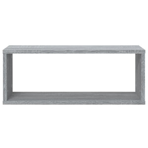 Ραφιέρες Τοίχου Κύβος 2 τεμ Γκρι Sonoma 60x15x23 εκ. Επεξ. Ξύλο - Pakobazaar