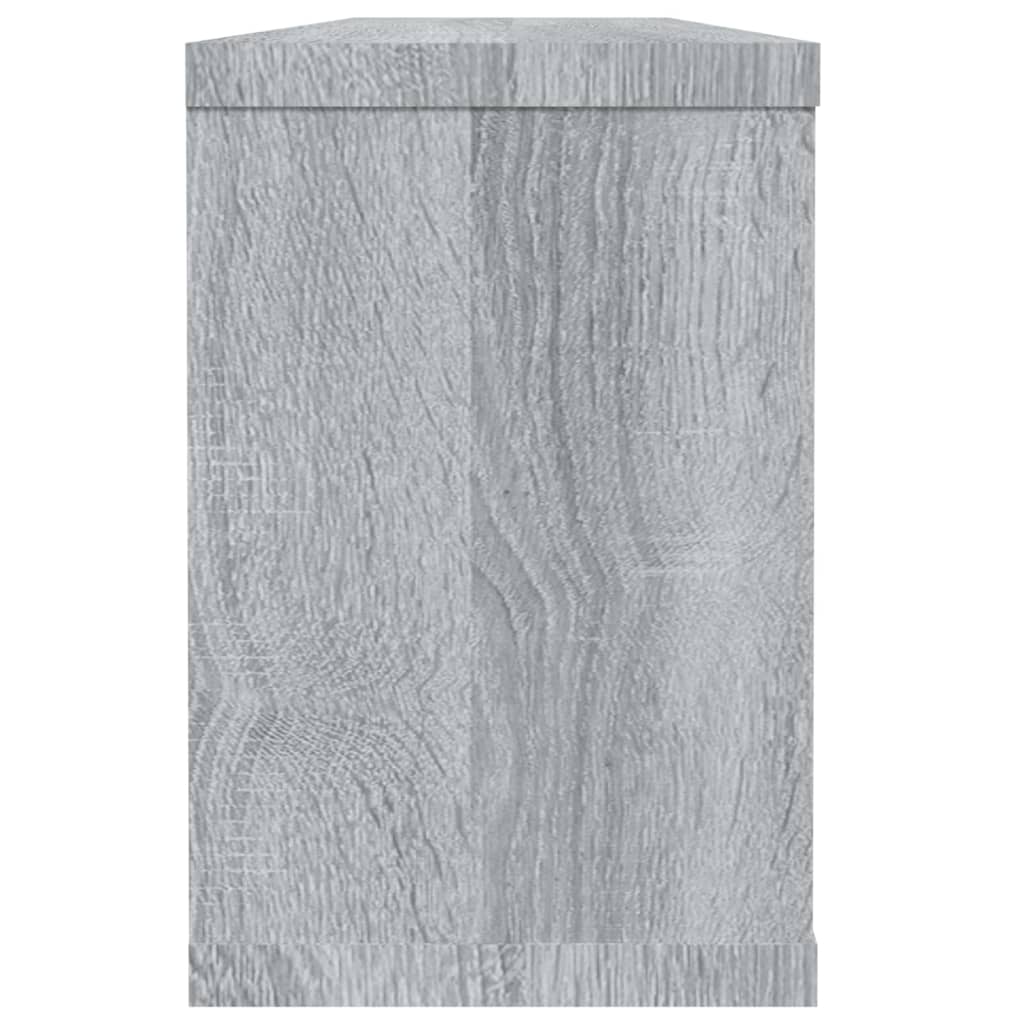 Ραφιέρες Τοίχου Κύβος 6 τεμ Γκρι Sonoma 60x15x23 εκ. Επεξ. Ξύλο - Pakobazaar