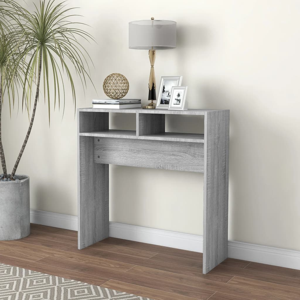 Τραπέζι Κονσόλα Γκρι Sonoma 78 x 30 x 80 εκ. Επεξεργασμένο Ξύλο - Pakobazaar