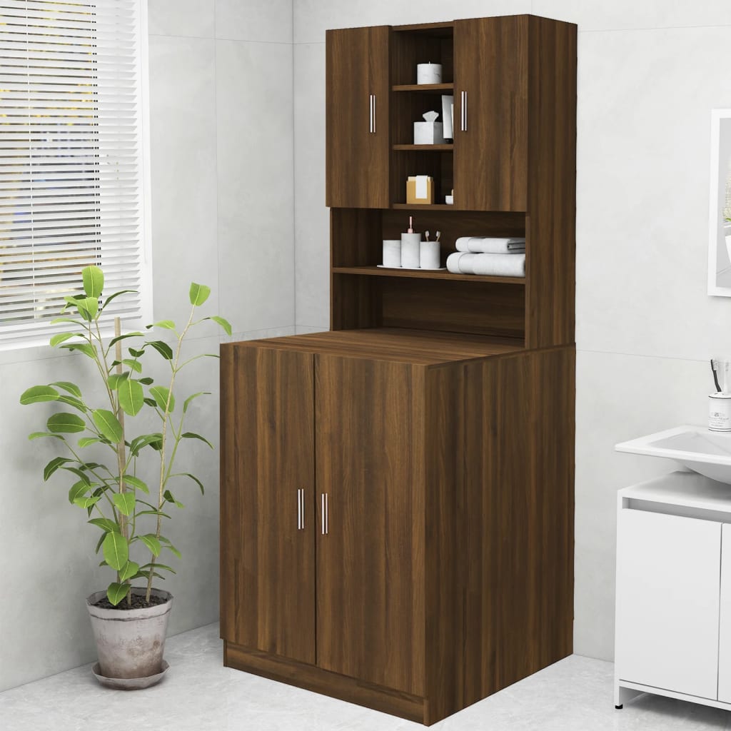 Ντουλάπι Πλυντηρίου Καφέ Δρυς 70,5 x 25,5 x 90 εκ. - Pakobazaar