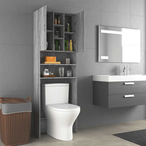 Ντουλάπι Πλυντηρίου Γκρι Sonoma 64 x 25,5 x 190 εκ. - Pakobazaar
