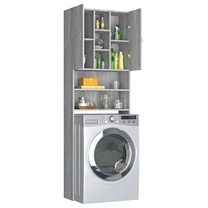 Ντουλάπι Πλυντηρίου Γκρι Sonoma 64 x 25,5 x 190 εκ. - Pakobazaar