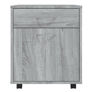 Ντουλάπι Με Ροδάκια Γκρι Sonoma 45 x 38 x 54 εκ. Επεξεργ. Ξύλο