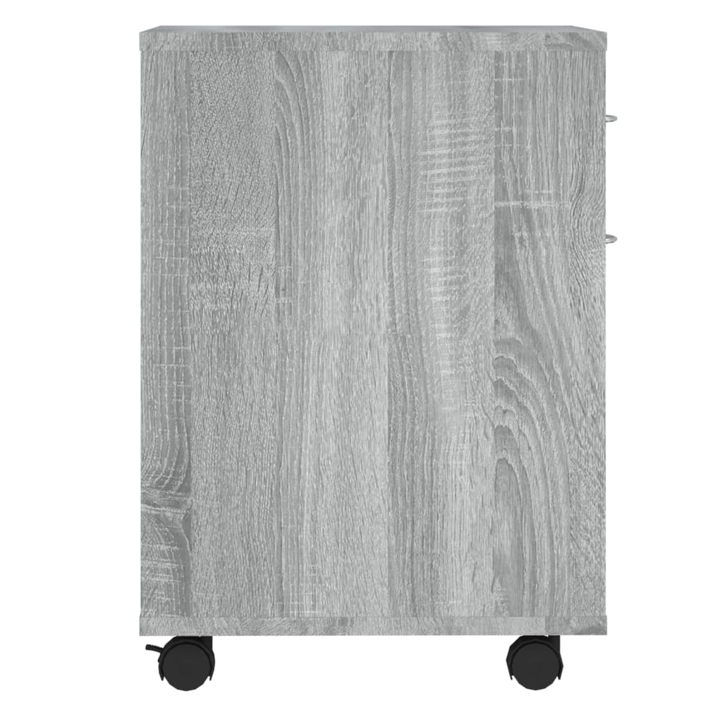 Ντουλάπι Με Ροδάκια Γκρι Sonoma 45 x 38 x 54 εκ. Επεξεργ. Ξύλο