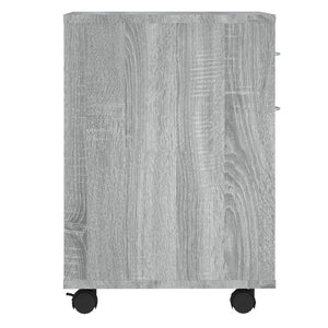 Ντουλάπι Με Ροδάκια Γκρι Sonoma 45 x 38 x 54 εκ. Επεξεργ. Ξύλο