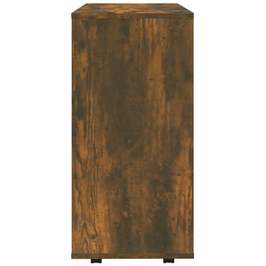 Ντουλάπι Με Ροδάκια Καπνιστή Δρυς 60 x 35 x 75 εκ. Επεξ. Ξύλο