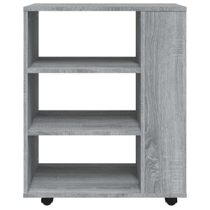Ντουλάπι Με Ροδάκια Γκρι Sonoma 60 x 35 x 75 εκ. Επεξεργ. Ξύλο