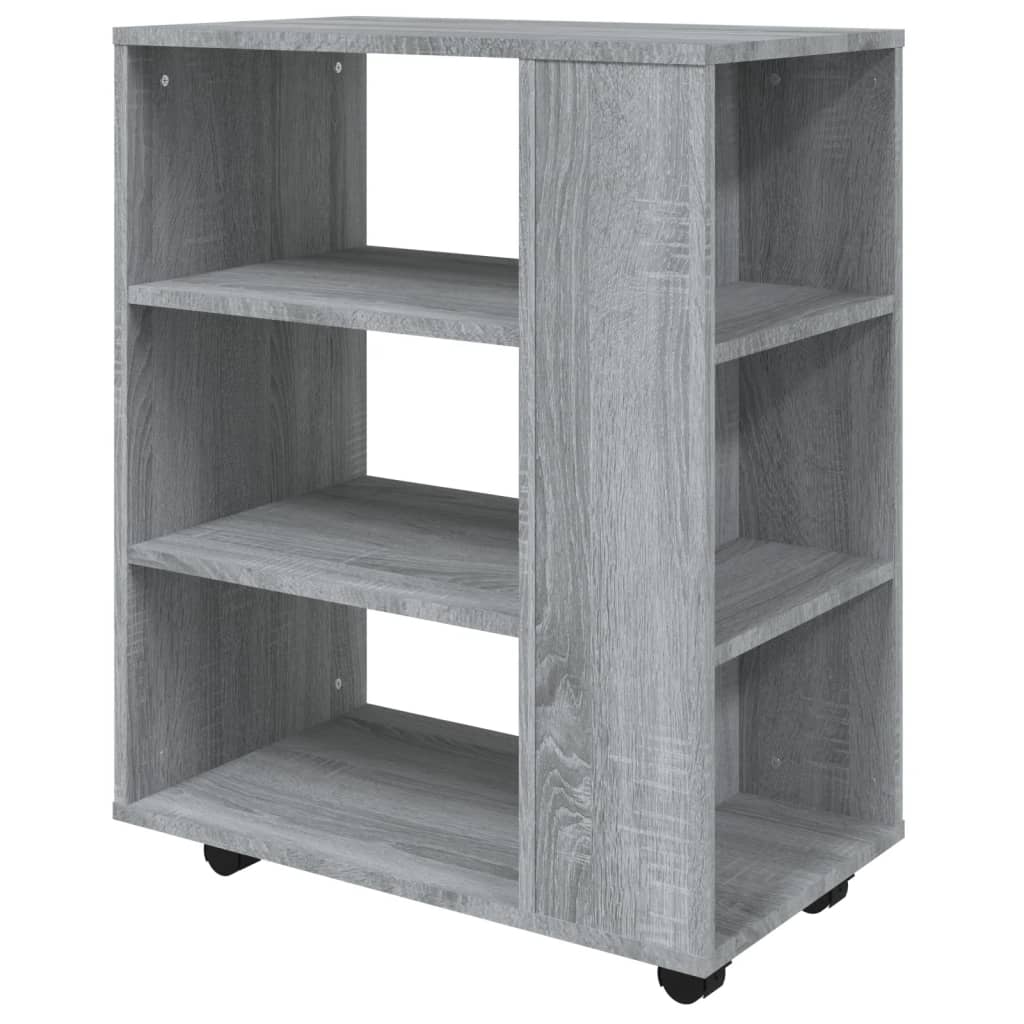 Ντουλάπι Με Ροδάκια Γκρι Sonoma 60 x 35 x 75 εκ. Επεξεργ. Ξύλο