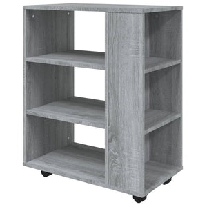 Ντουλάπι Με Ροδάκια Γκρι Sonoma 60 x 35 x 75 εκ. Επεξεργ. Ξύλο