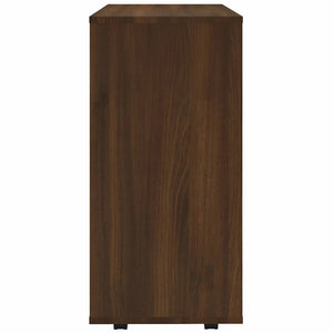 Ντουλάπι Με Ροδάκια Καφέ Δρυς 60 x 35 x 75 εκ. Επεξεργ. Ξύλο