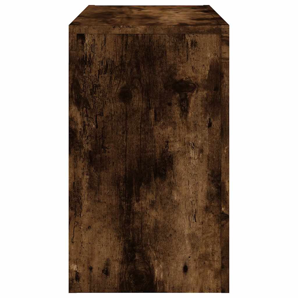 Τραπεζάκια Σαλονιού Ζιγκόν 3 τεμ. Καπνιστή Δρυς Επεξεργ. Ξύλο