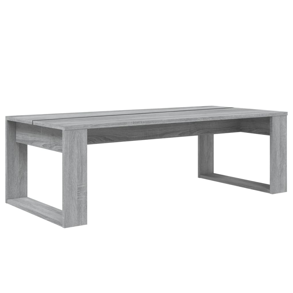 Τραπεζάκι Σαλονιού Γκρι Sonoma 110x50x35 εκ. από Επεξεργ. Ξύλο