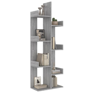 Βιβλιοθήκη Γκρι Sonoma 48x25,5x140 εκ. από Επεξεργασμένο Ξύλο