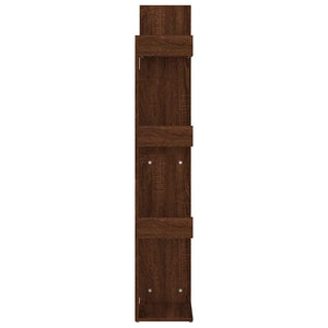 Βιβλιοθήκη Καφέ Δρυς 48 x 25,5 x 140 εκ. από Επεξεργασμένο Ξύλο