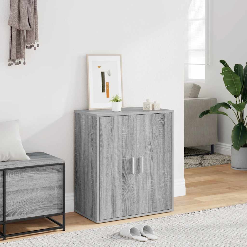 Παπουτσοθήκη Γκρι Sonoma 60x35x70 εκ. από Επεξεργασμένο Ξύλο