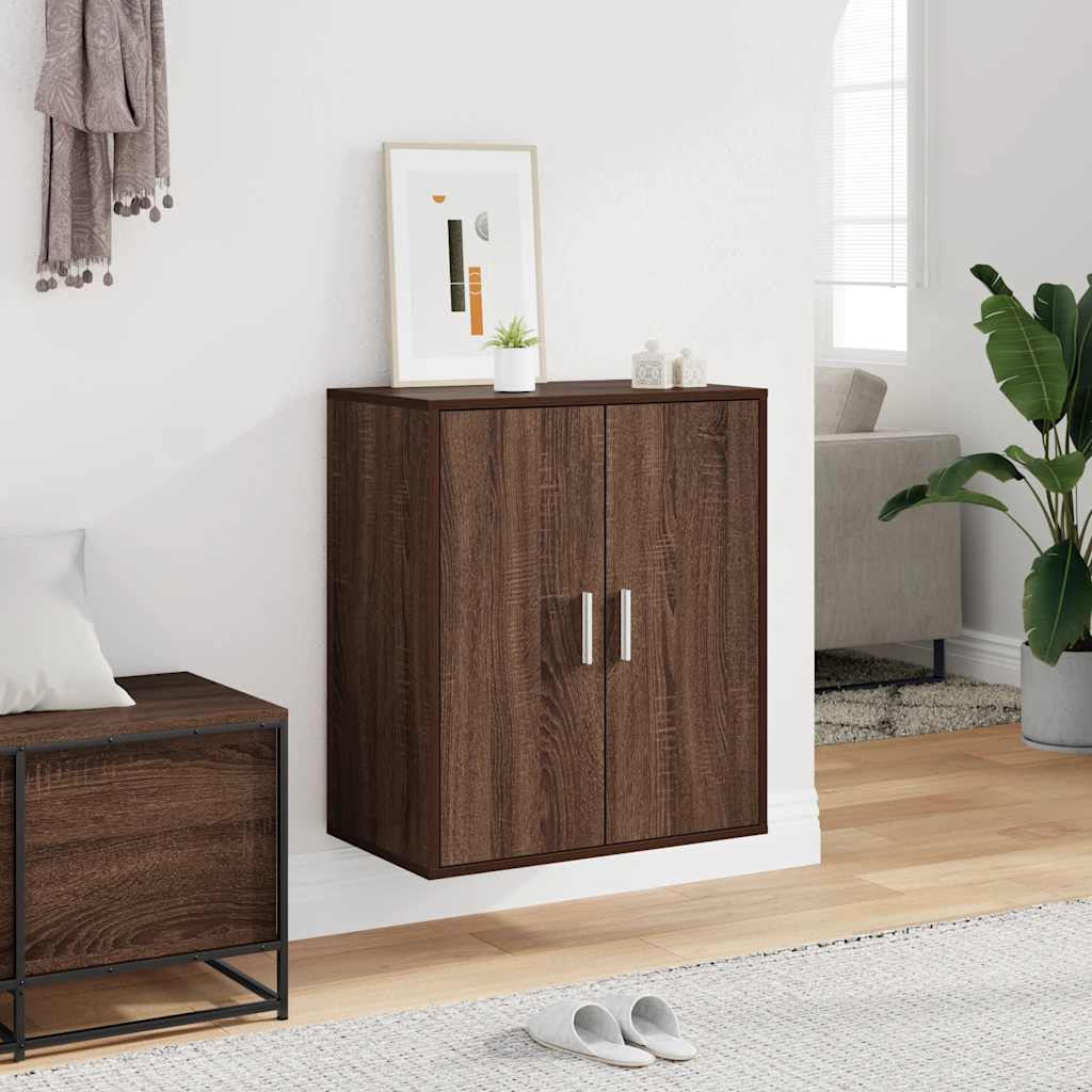 Παπουτσοθήκη Καφέ Δρυς 60x35x70 εκ. από Επεξεργασμένο Ξύλο - Pakobazaar