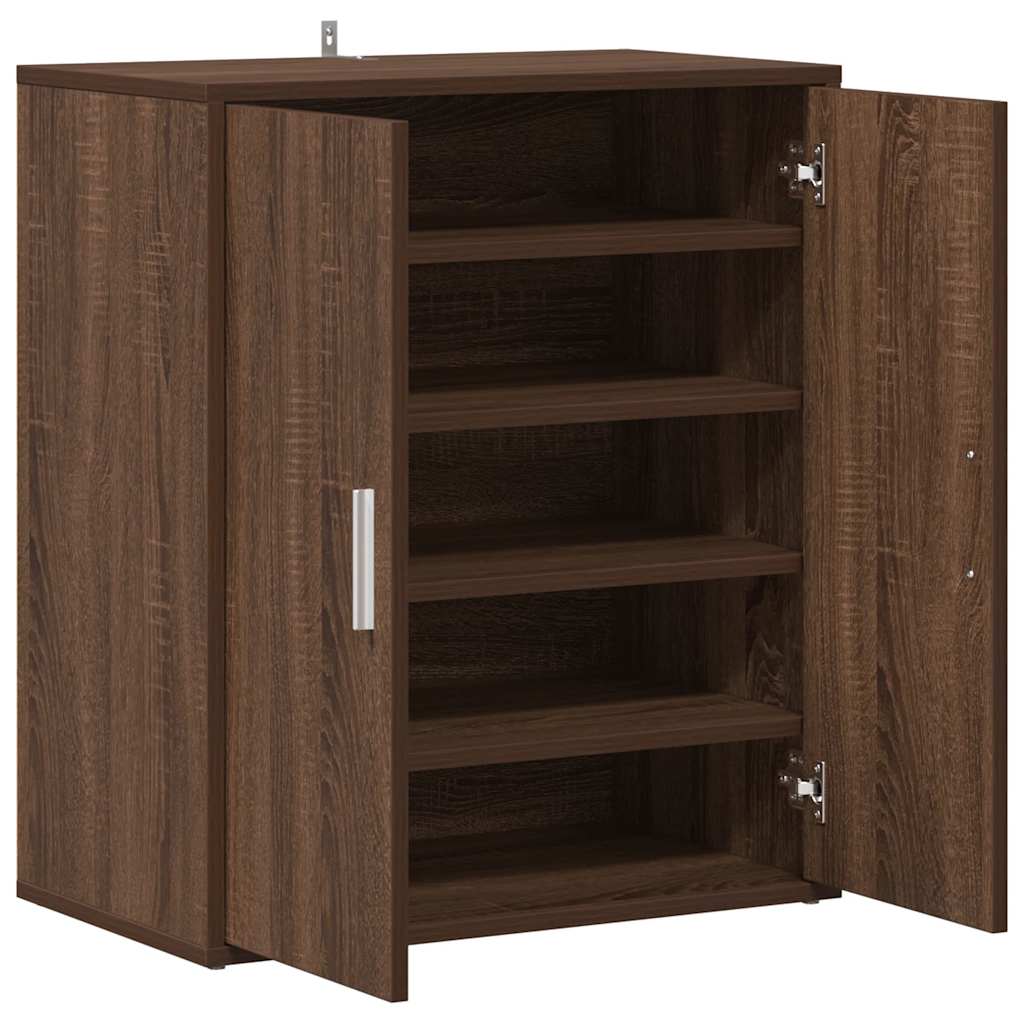 Παπουτσοθήκη Καφέ Δρυς 60x35x70 εκ. από Επεξεργασμένο Ξύλο - Pakobazaar