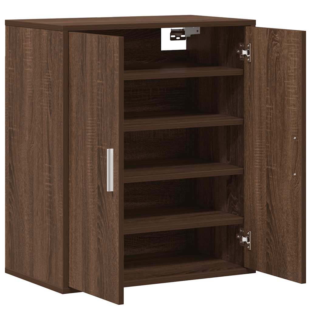 Παπουτσοθήκη Καφέ Δρυς 60x35x70 εκ. από Επεξεργασμένο Ξύλο - Pakobazaar