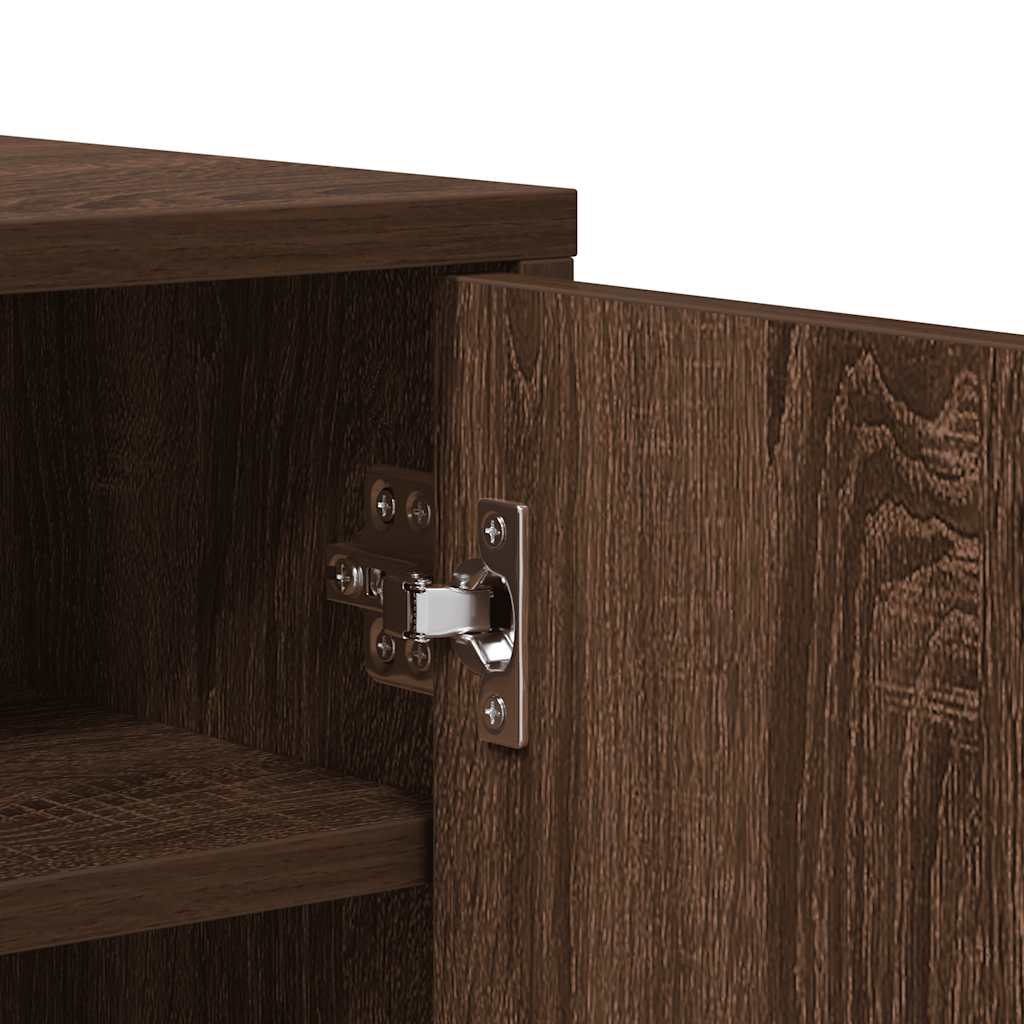 Παπουτσοθήκη Καφέ Δρυς 60x35x70 εκ. από Επεξεργασμένο Ξύλο - Pakobazaar