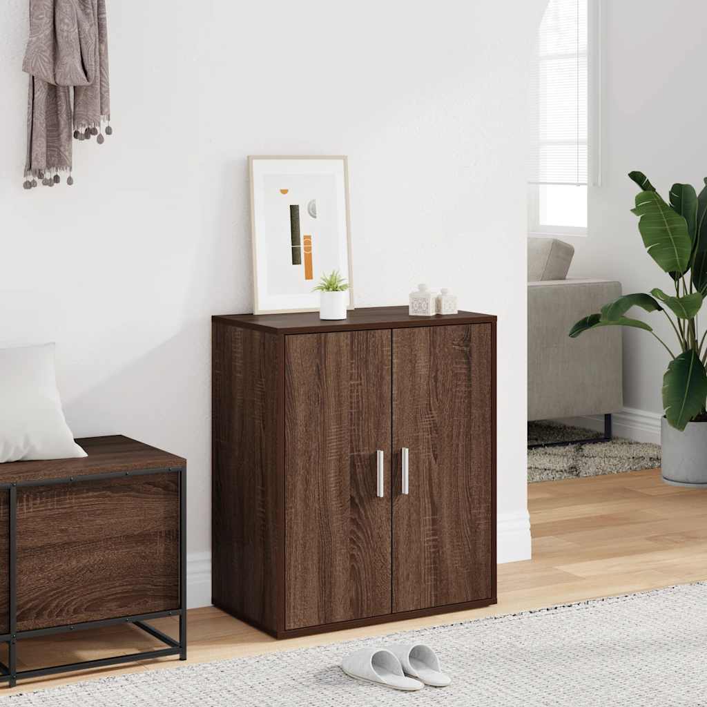 Παπουτσοθήκη Καφέ Δρυς 60x35x70 εκ. από Επεξεργασμένο Ξύλο - Pakobazaar