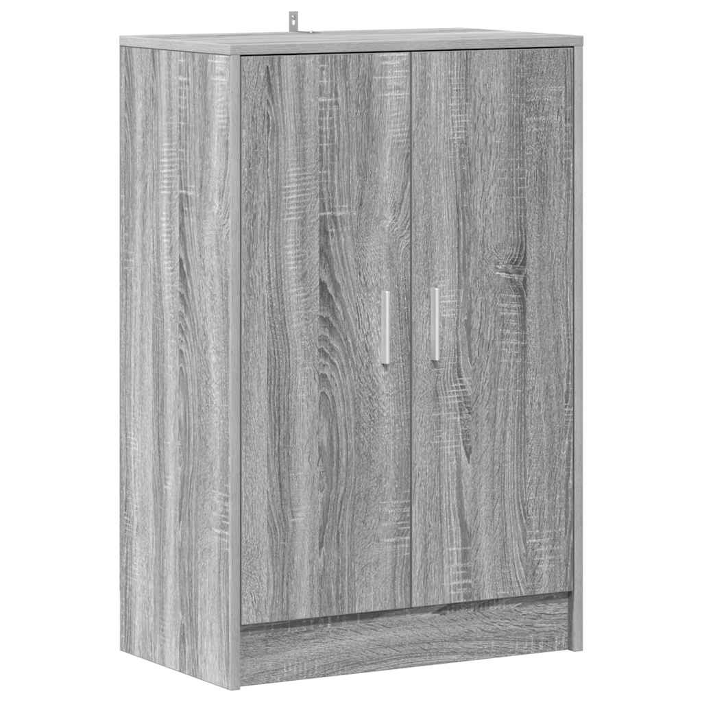 Παπουτσοθήκη Γκρι Sonoma 60 x 35 x 92 εκ. Επεξεργασμένο Ξύλο