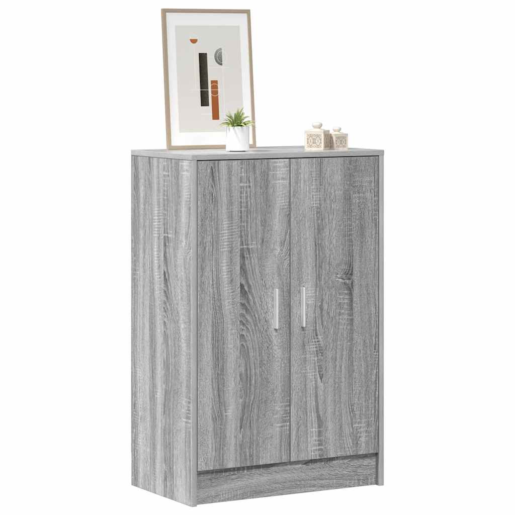 Παπουτσοθήκη Γκρι Sonoma 60 x 35 x 92 εκ. Επεξεργασμένο Ξύλο