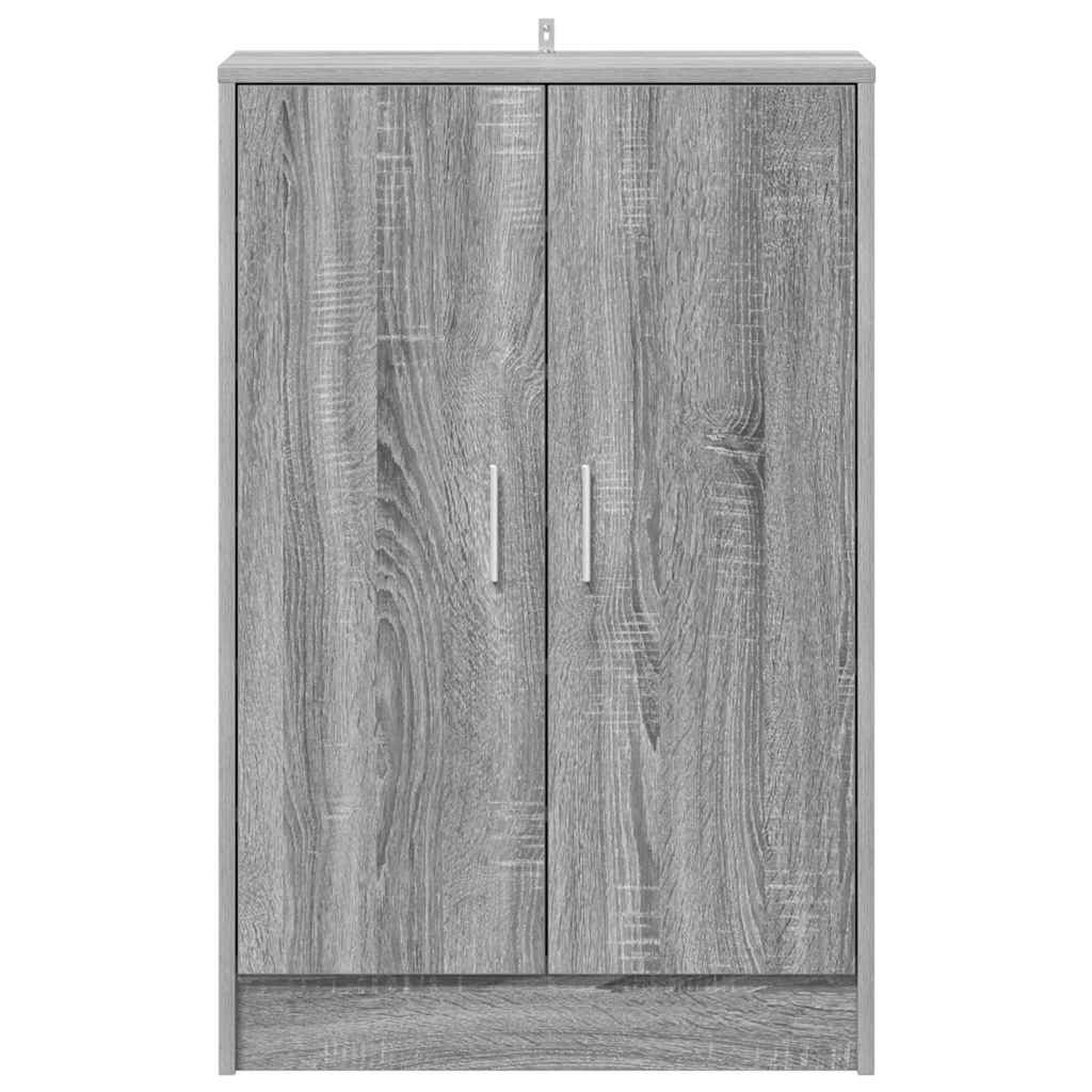 Παπουτσοθήκη Γκρι Sonoma 60 x 35 x 92 εκ. Επεξεργασμένο Ξύλο