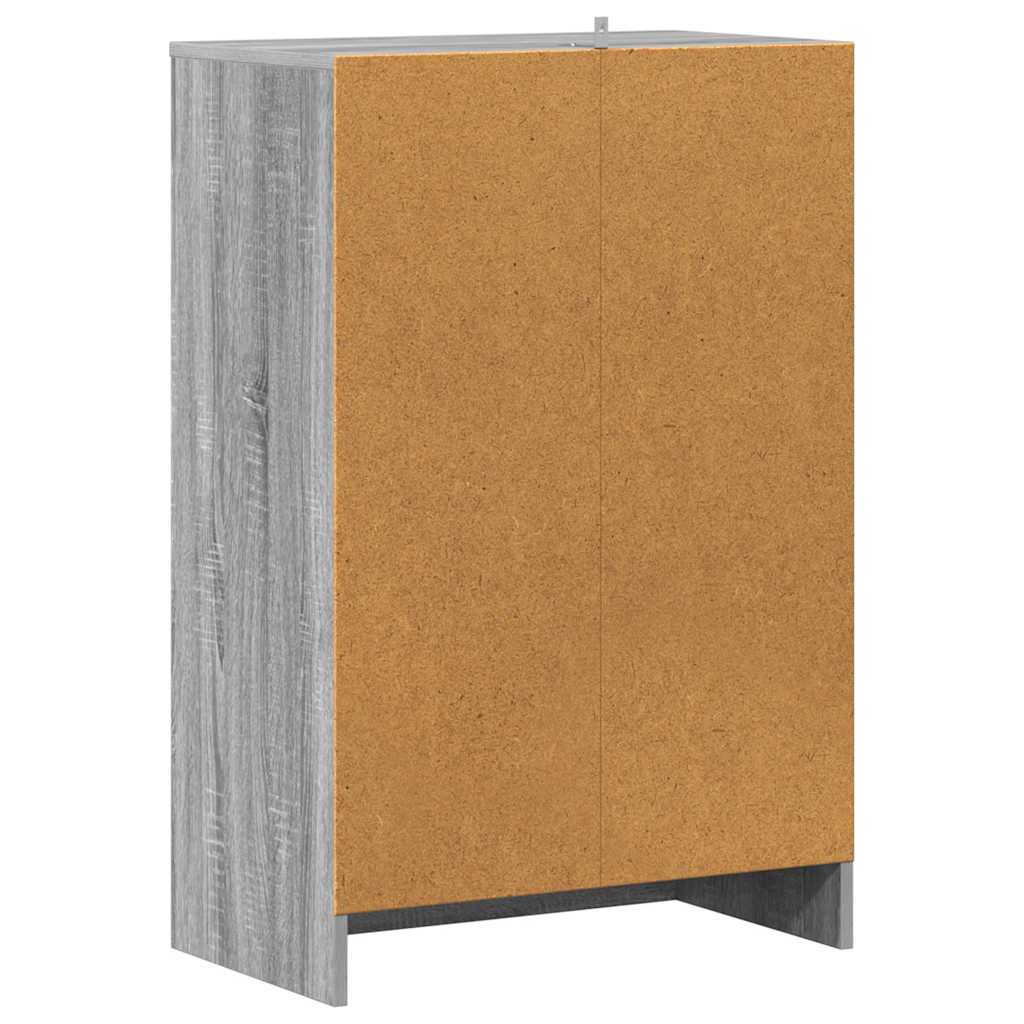 Παπουτσοθήκη Γκρι Sonoma 60 x 35 x 92 εκ. Επεξεργασμένο Ξύλο