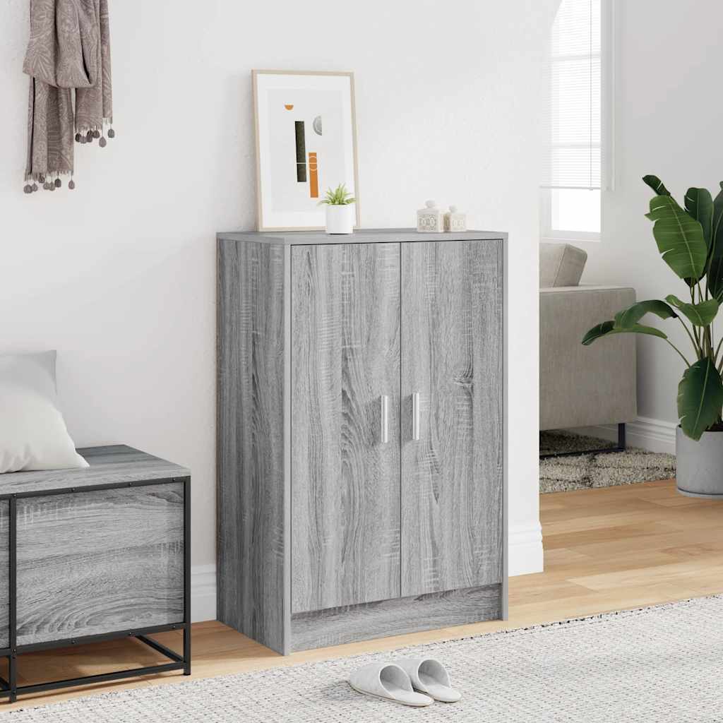 Παπουτσοθήκη Γκρι Sonoma 60 x 35 x 92 εκ. Επεξεργασμένο Ξύλο