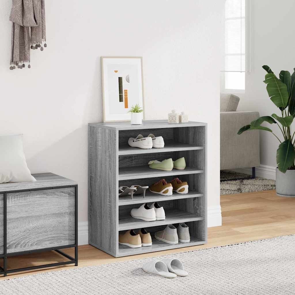 Ντουλάπες παπουτσιών 60 x 35 x 70 cm Γκρι Sonoma