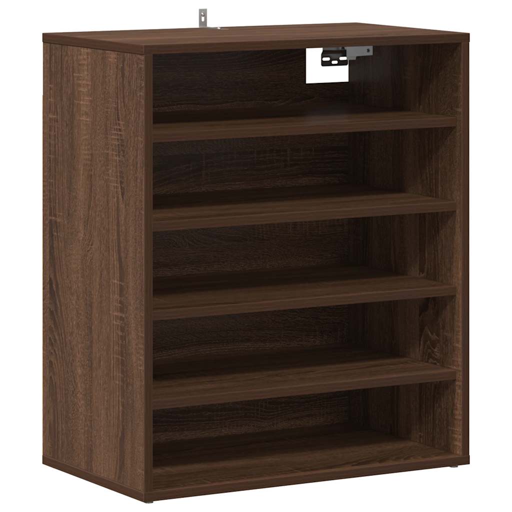 Παπουτσοθήκη Καφέ Δρυς 60x35x70 εκ. από Επεξεργασμένο Ξύλο - Pakobazaar