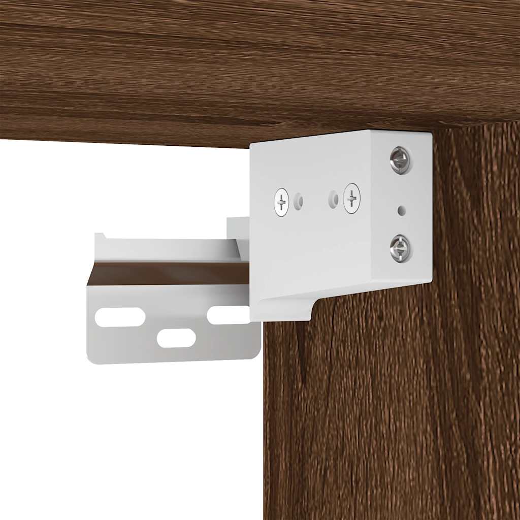 Παπουτσοθήκη Καφέ Δρυς 60x35x70 εκ. από Επεξεργασμένο Ξύλο - Pakobazaar