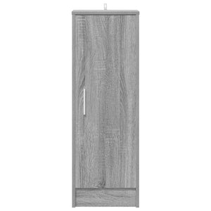 Παπουτσοθήκη Γκρι Sonoma 32x35x92 εκ. από Επεξεργασμένο Ξύλο