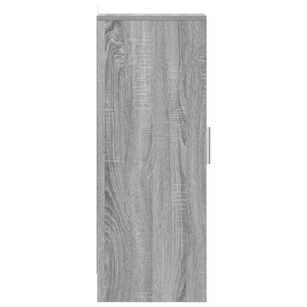 Παπουτσοθήκη Γκρι Sonoma 32x35x92 εκ. από Επεξεργασμένο Ξύλο