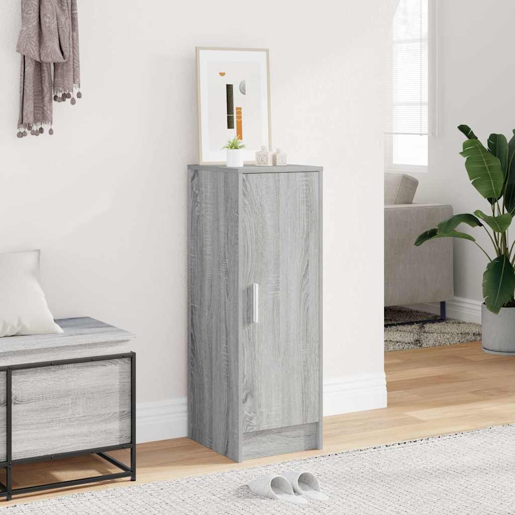 Παπουτσοθήκη Γκρι Sonoma 32x35x92 εκ. από Επεξεργασμένο Ξύλο