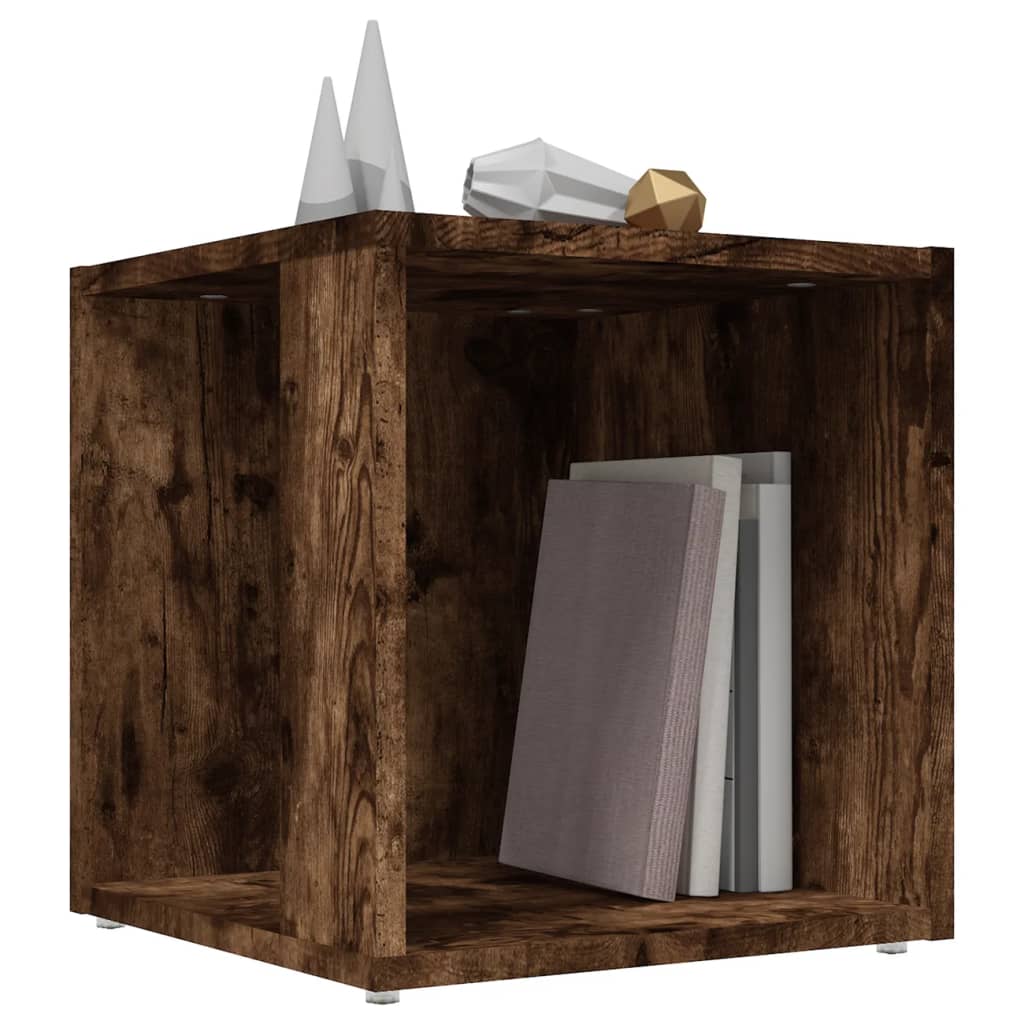 Τραπέζι Βοηθητικό Καπνιστή Δρυς 33x33x34,5 εκ. Επεξεργ. Ξύλο - Pakobazaar