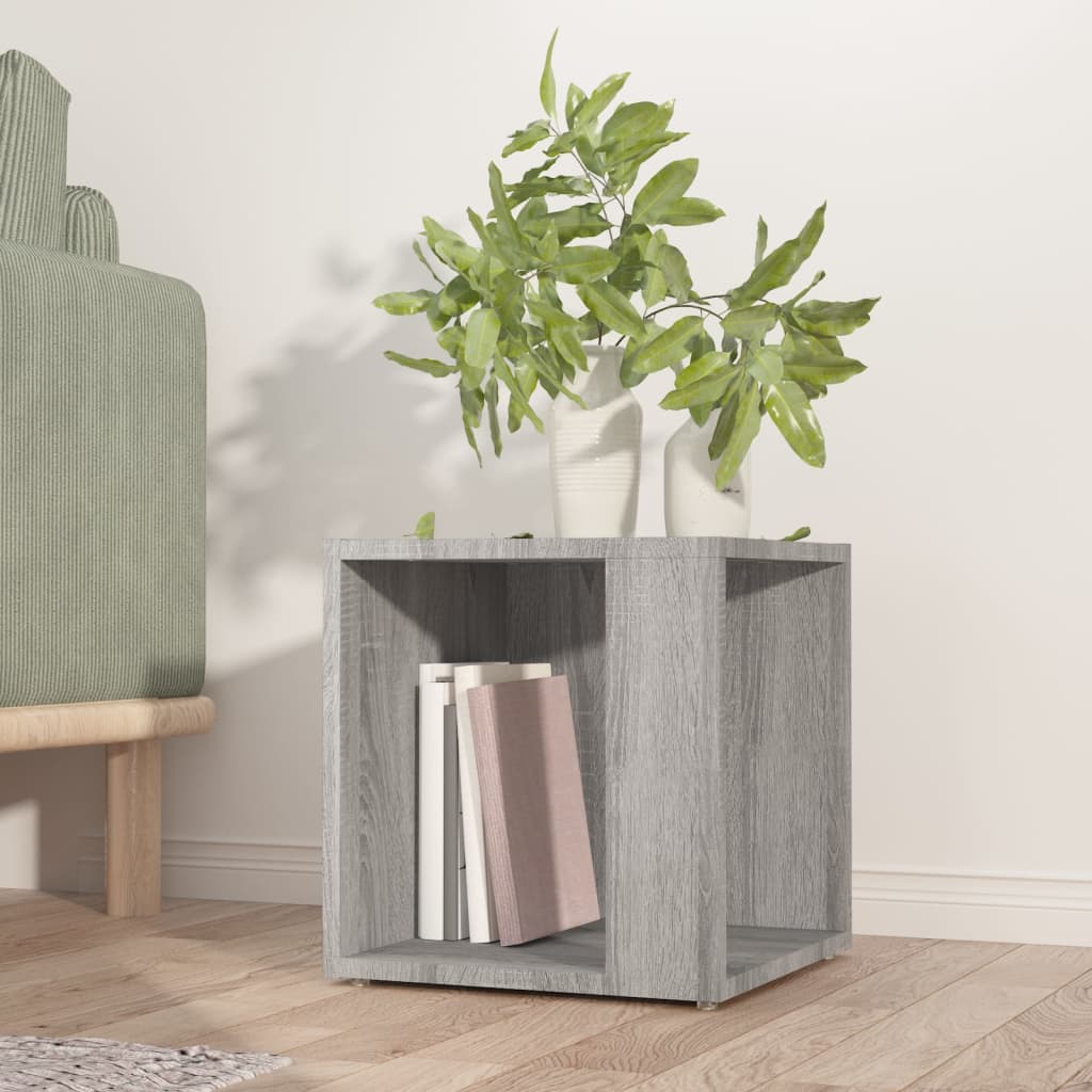 Τραπέζι Βοηθητικό Γκρι Sonoma 33x33x34,5 εκ. Επεξεργασμένο Ξύλο - Pakobazaar