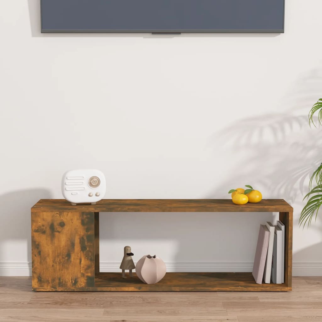 Έπιπλο Τηλεόρασης Καπνιστή Δρυς 100x24x32 εκ. από Επεξεργ. Ξύλο - Pakobazaar