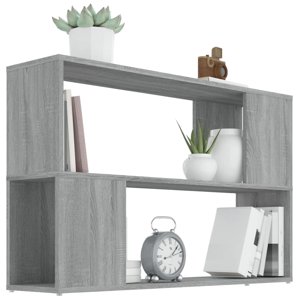 Βιβλιοθήκη Γκρι Sonoma 100 x 24 x 63 εκ. από Επεξεργασμένο Ξύλο - Pakobazaar