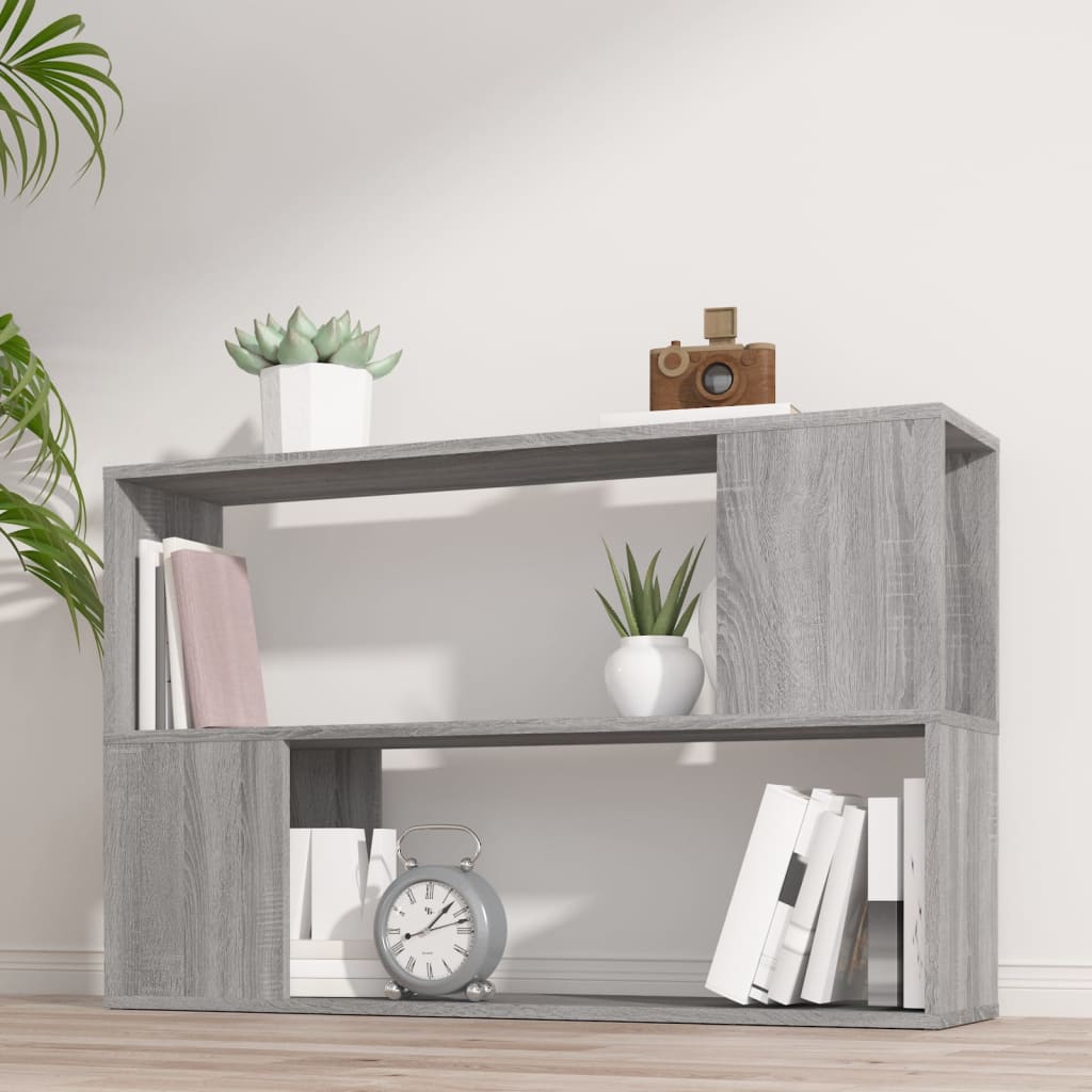Βιβλιοθήκη Γκρι Sonoma 100 x 24 x 63 εκ. από Επεξεργασμένο Ξύλο - Pakobazaar