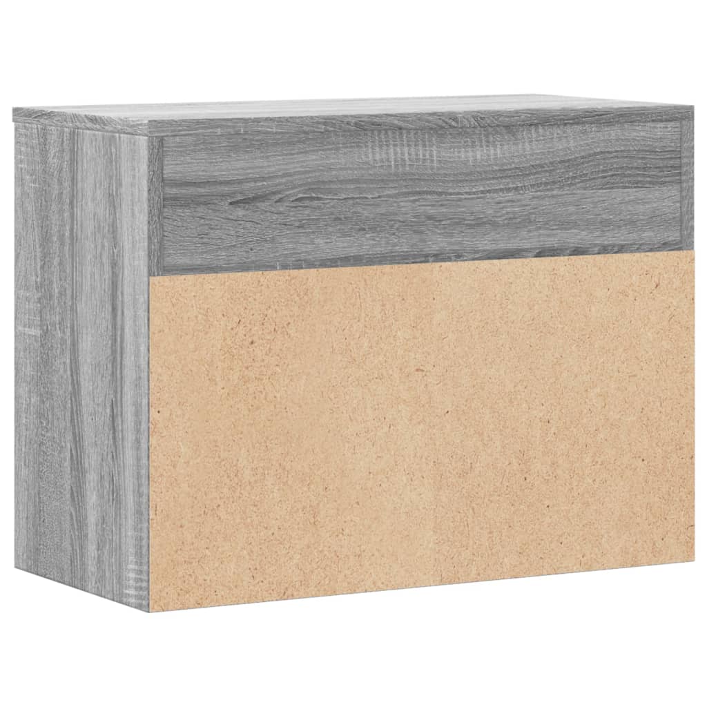 Παπουτσοθήκη Γκρι Sonoma 60x30x45 εκ. από Επεξεργασμένο Ξύλο - Pakobazaar
